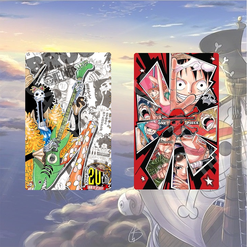Ảnh card bo góc in hình ONE PIECE ver 20TH ANNIVERSARY Đảo Hải Tặc thẻ bo viền 5*8cm