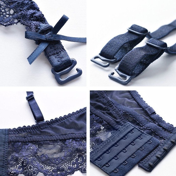 Set đồ lót VARSBABY phối ren nhìn thấu phong cách quyến rũ thời trang cho nữ