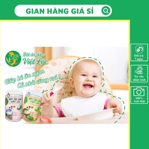 Bột ăn dặm Việt Lộc 1kg [FREESHIP] ( Bé tăng cân bụ bẫm )