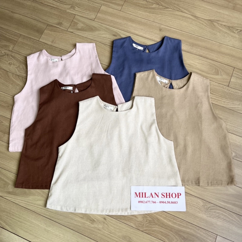 Áo sát nách trơn , hoa chất đũi thô Quảng Châu