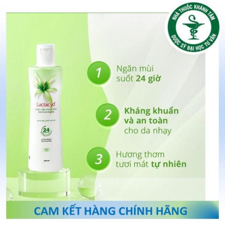 ! ! Dung dịch vệ sinh phụ nữ Lactacyd ngày dài tươi mát - Lactacyd lá trầu không