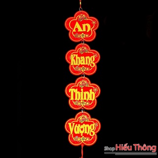 Liễn Treo Bông Mai Câu Đối Tết Nhung 2026-Mẫu Mới -Đẹp Sang Trọng-Size 80x12cm
