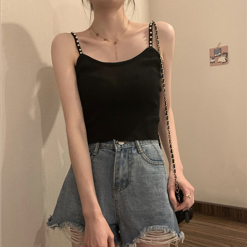 Áo kiểu hai dây ôm dáng vừa vặn phong cách Hàn Quốc thời trang mùa hè dành cho nữ