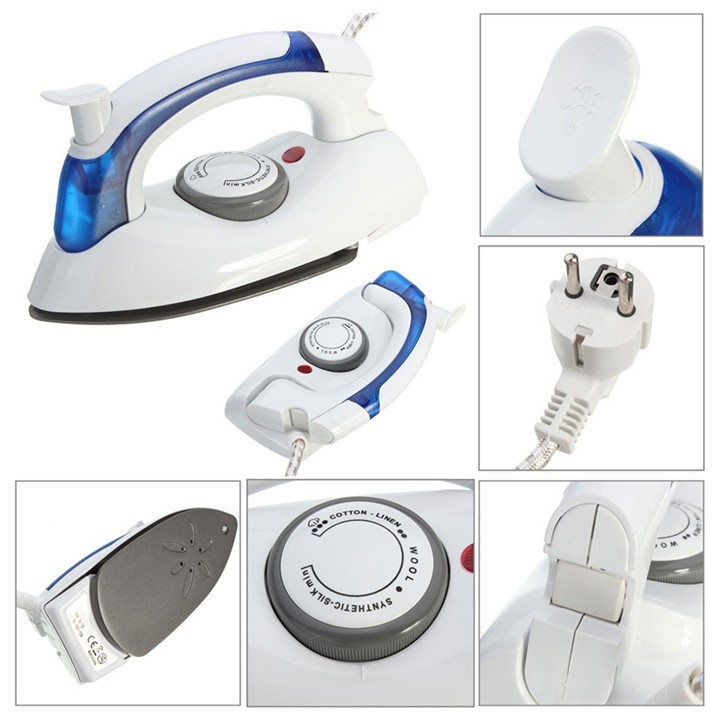 Bàn ủi hơi nước du lịch mini Travel Iron HT-258B Chính Hãng