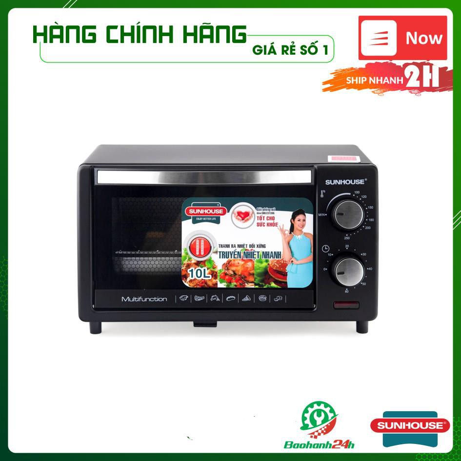 Lò nướng 10L SUNHOUSE SHD4210 đen [Hàng chính hãng 100%]