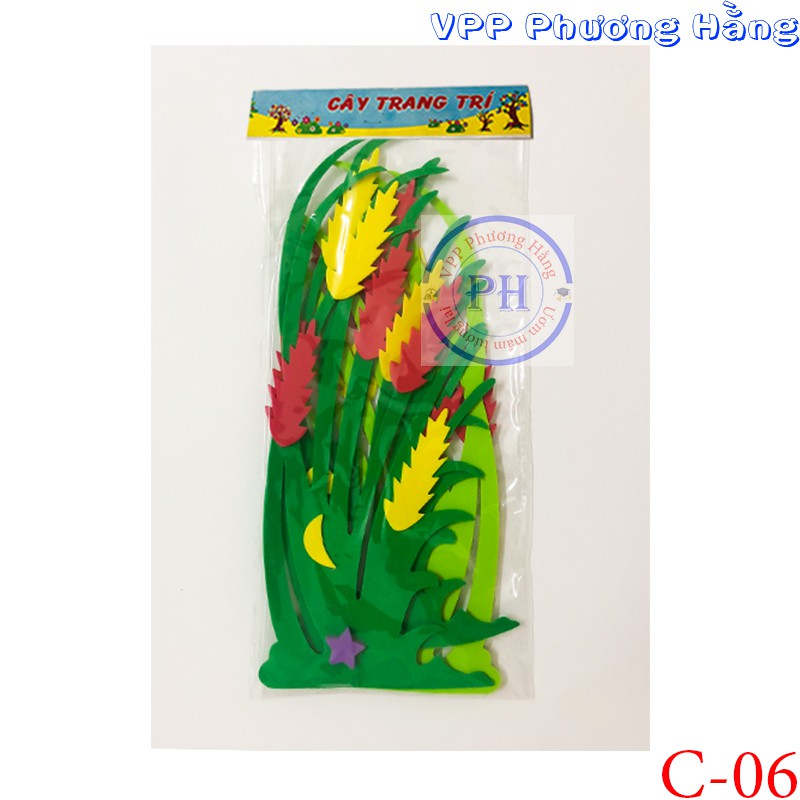 Cây lúa xốp trang trí mầm non và phòng cho bé