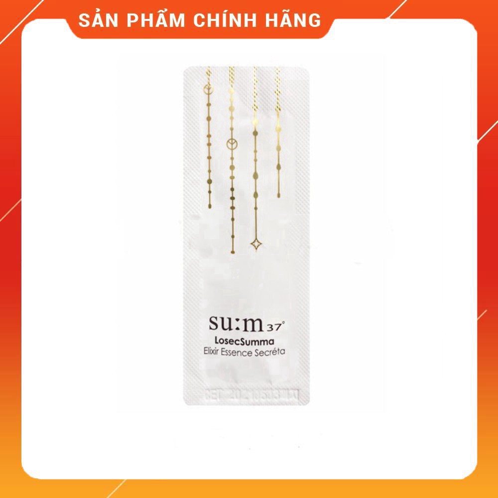 Gói sample tinh chất nước thần tinh chất vàng tái sinh, làm sáng da Su:m37 Losec Summa Elixir Essence Secréta 1ml