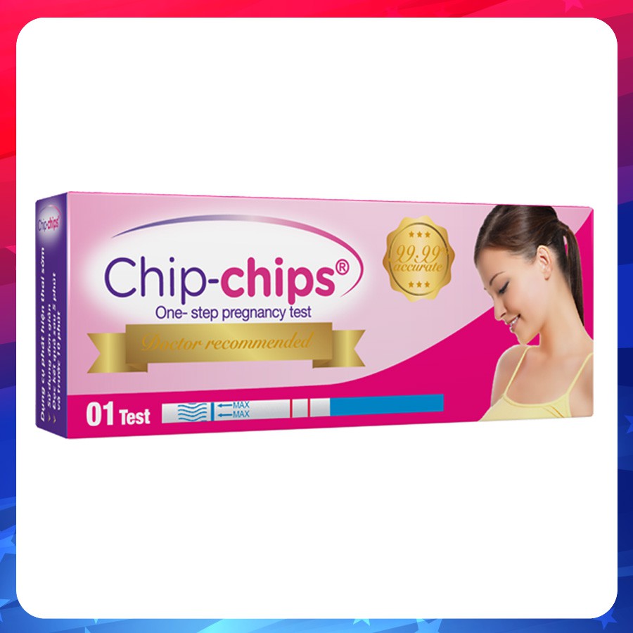 Combo 3 Que thử thai Chip-Chips (Hộp 1 que)