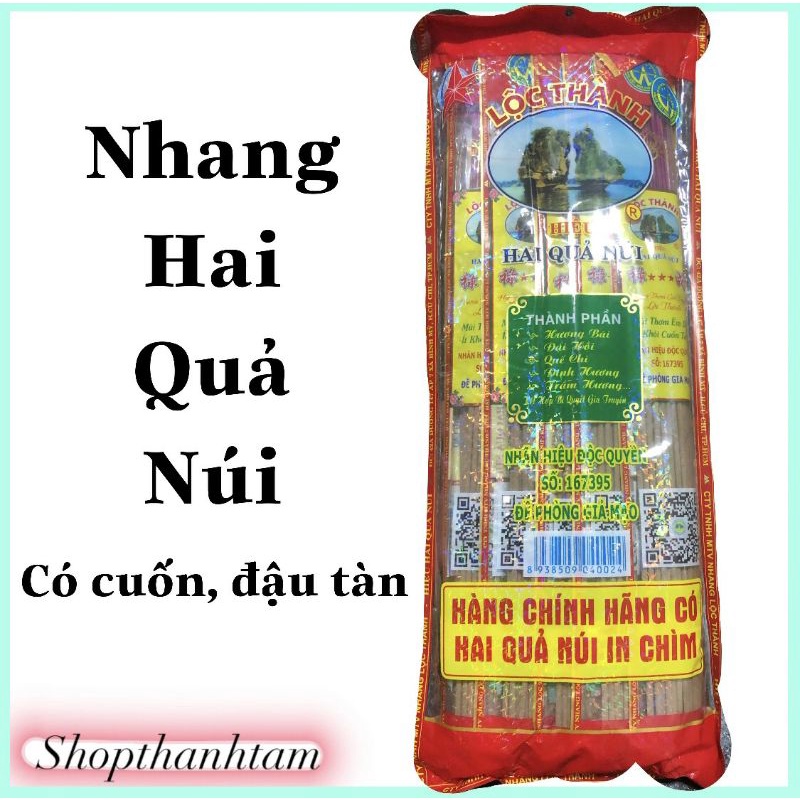 Nhang Bắc ( hai quả núi)10 thẻ nhỏ
