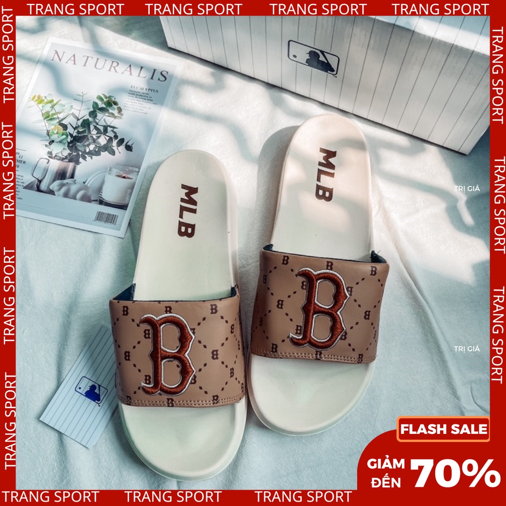 Dép 𝐌𝐋𝐁 boston unisex quai ngang nam nữ collection 2022 FULLBOX