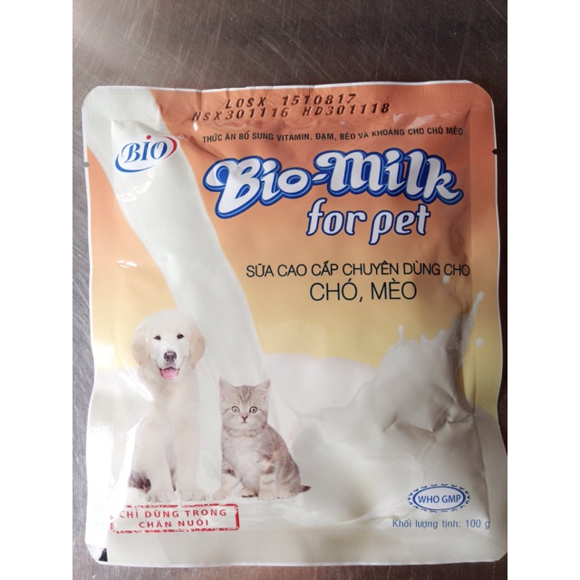 sữa bio cho chó và mèo