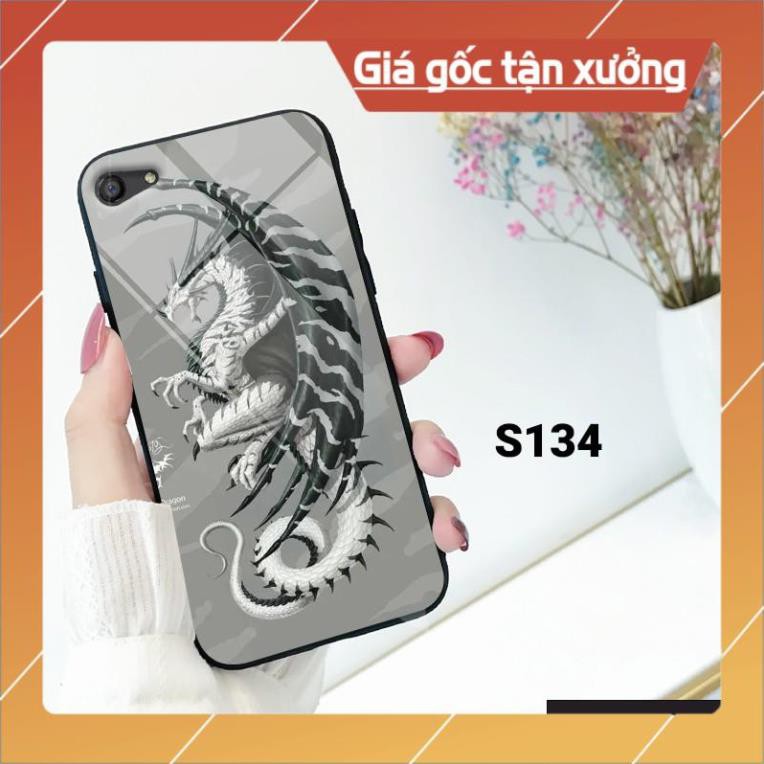 Ốp lưng kính cường lực dành cho Oppo F1S - A71 - A83 in hính rồng siêu ngầu .