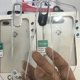 Ốp lưng Iphone X/ip7plus/ip8plus trong suốt bảo vệ Camera Totu chính hãng/ Ốp Iphone x