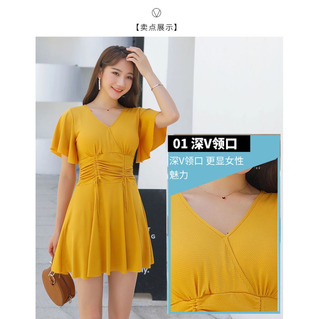 Đồ bơi cỡ lớn nữ béo che bụng ngoại cỡ đến 90kg Set đồ bơi BAN208 | BigBuy360 - bigbuy360.vn