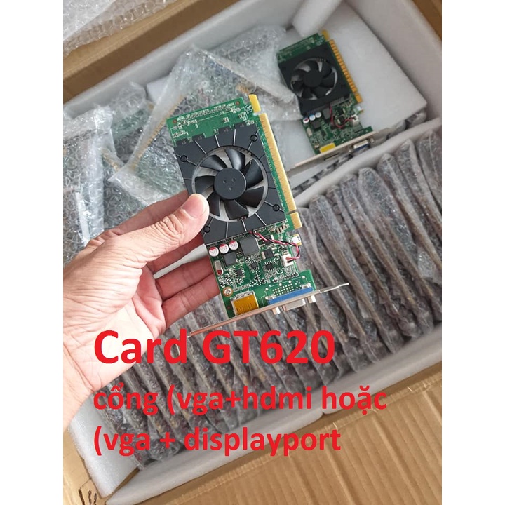 CARD MÀN HÌNH LẮP CÂY ĐỒNG BỘ VÀ THƯỜNG CARD BO LÙN gt730 gt630 gtx750 gt1030