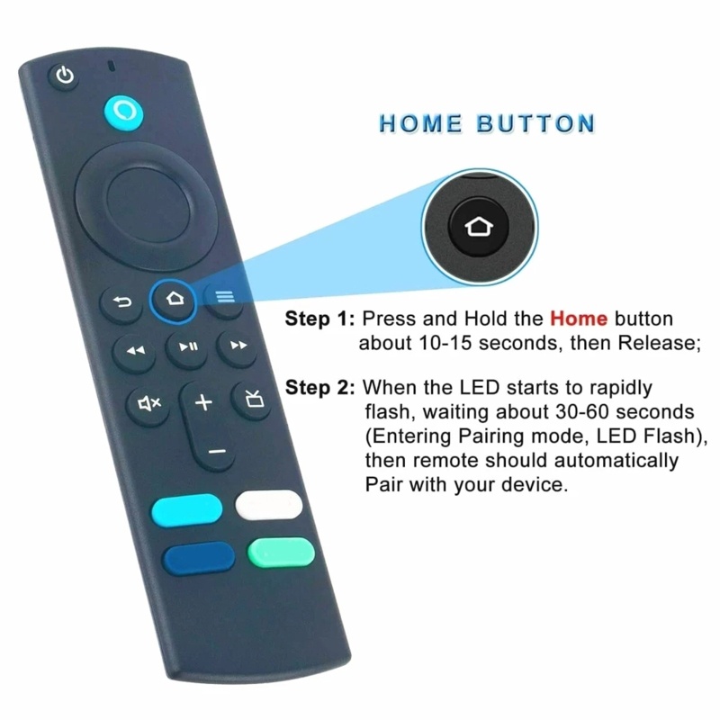 Điều Khiển Từ Xa Thay Thế L5B83G Màu Đen Khối Lượng Nhẹ 3nd Gen Cho Amazonfoodtv Stick