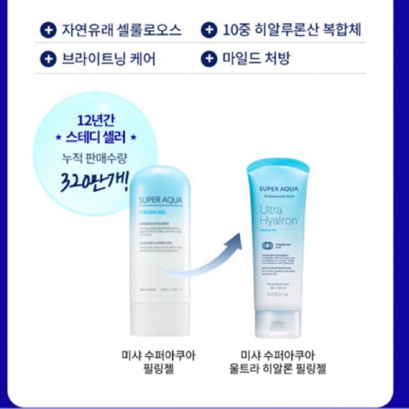 Tẩy Tế Bào Chết Super Aqua D-Tox Peeling Gel Misha (MẪU MỚI)⚜️⚜️⚜️