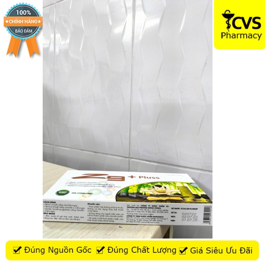 Z9 + Pluss Bổ sung vitamin và dưỡng chất cho cơ thể, ăn ngon miệng hơn (20 ống uống) - CVS Pharmacy