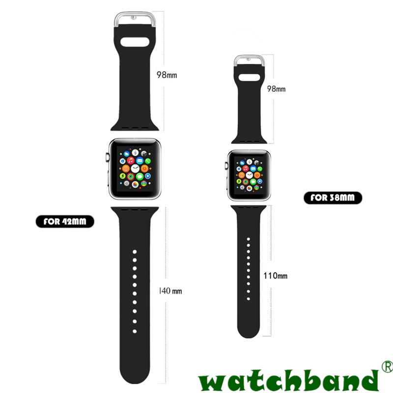 [Spot Cod] Dây Đeo Thể Thao 6 Màu Độc Đáo Cho Apple 7 iwatch 7 / 6 / 5 / 4 / 3 / 2 / SE 38mm 40mm 41mm 42mm 44mm 45mm