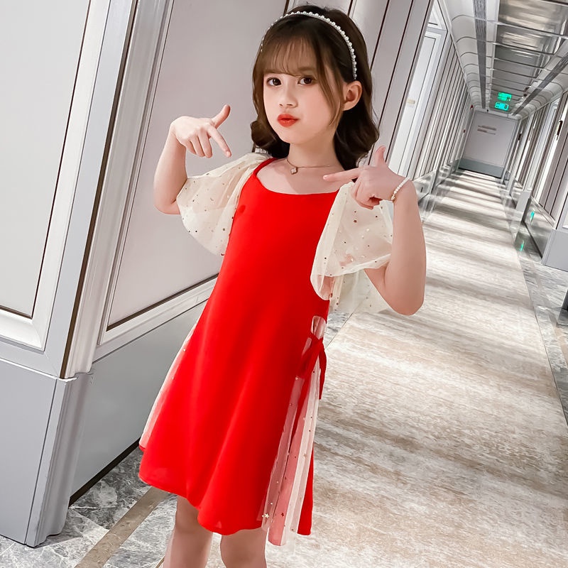 [3-13 Tuổi] Đầm Thời Trang Phong Cách Phương Tây Cho Bé Tiểu Học Và Lớn