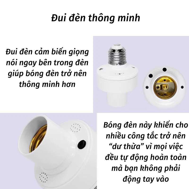 Bóng Đèn Led Điều Khiển Bằng Giọng Nói Bóng Đèn Led Thông Minh DEN TOKI