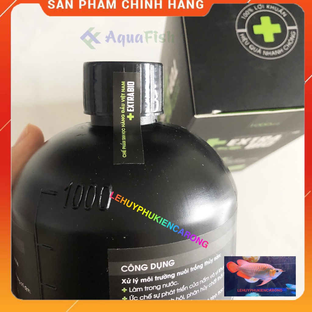 Vi Sinh Extra Bio 1000ml, Vi Vinh Bể Cá, Hồ Cá Giúp Làm Trong Nước, Khử Mùi Tanh Hôi, Giảm Độc Tố, Ngăn Ngừa Rêu Hại