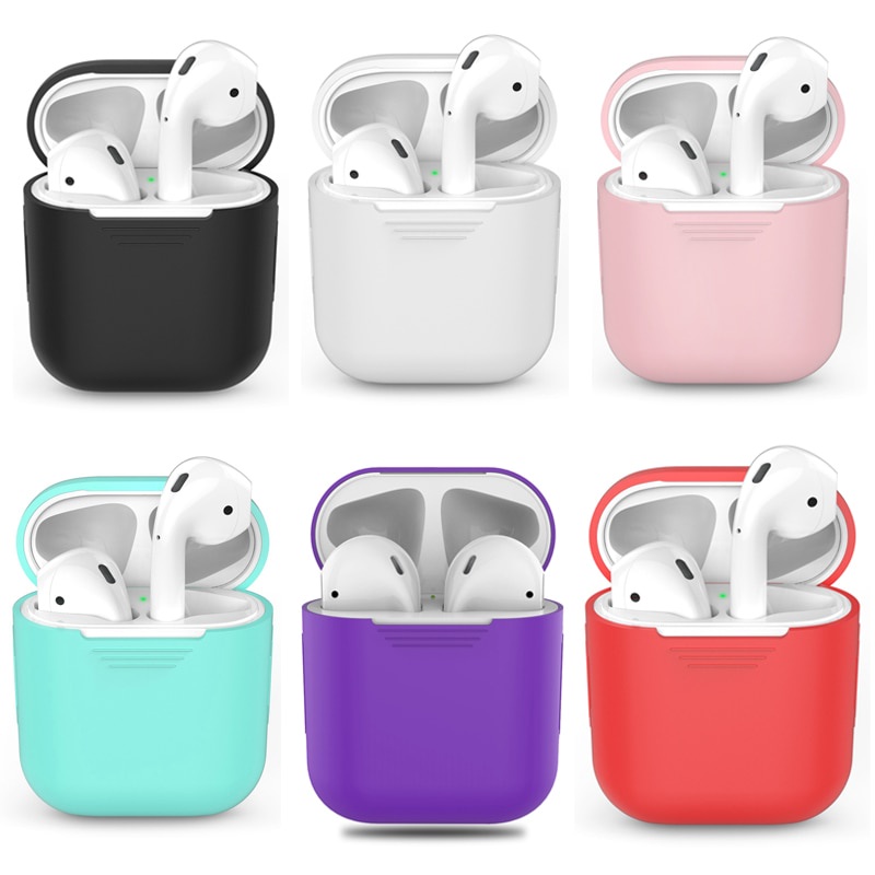 Vỏ Bảo Vệ Hộp Sạc Tai Nghe Bluetooth Bằng Silicon Mềm Chất Lượng Cao Ốp