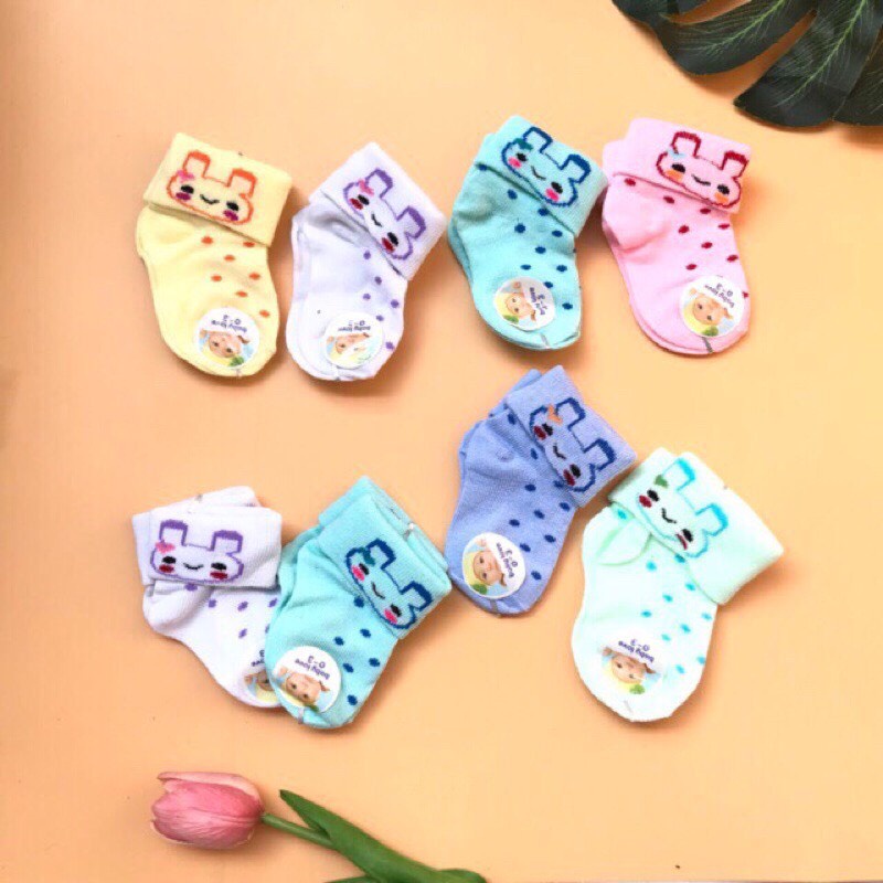 Set 2 Đôi Tất Sơ Sinh Cho Bé