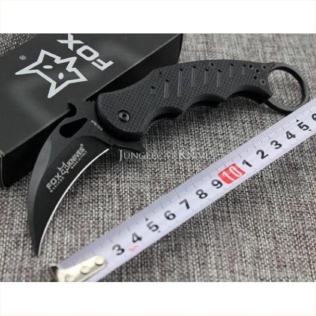 Dao karambit Fox, Dao Phượt Gấp Bỏ Túi Tiện Lợi X76, X52 Báng gỗ