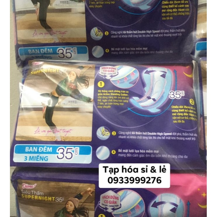 6 Gói diana super night siêu thấm 35cm