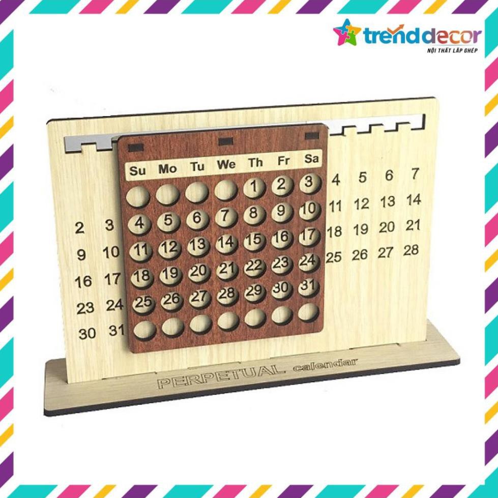 Lịch vạn niên ngày tháng để bàn trang trí bản phối màu quà tặng lịch trang trí tết TRENDDECOR.VN