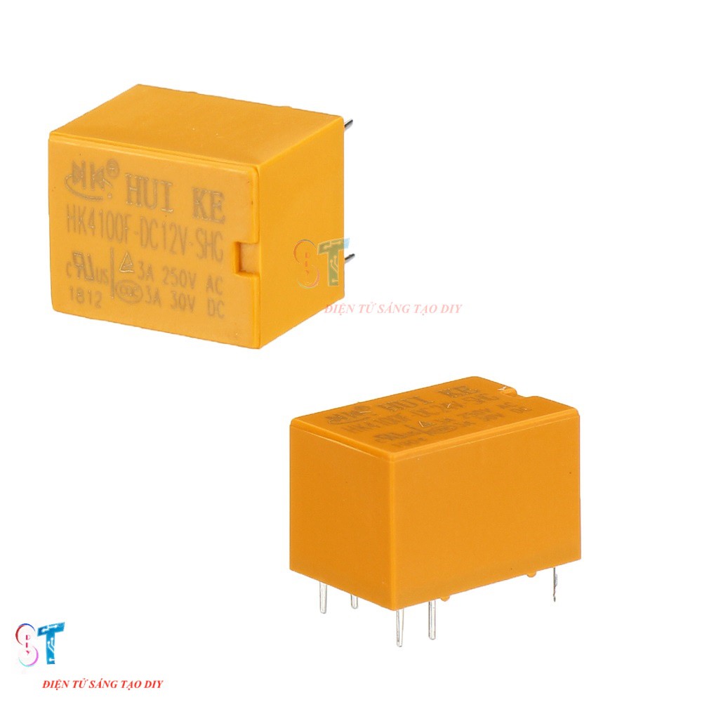 Bộ 2 Rơ le, Relay HK4100F DC 5V, 12V, 24V SHG