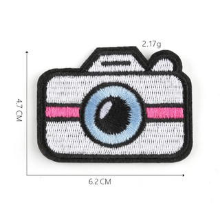 Sticker vải, patch ủi máy ảnh dán quần áo