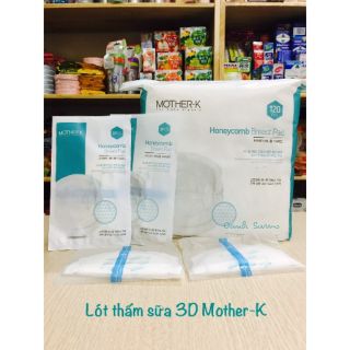 [ 120 miếng chính hãng] Miếng lót thấm sữa 3D Mother-K tổ ong