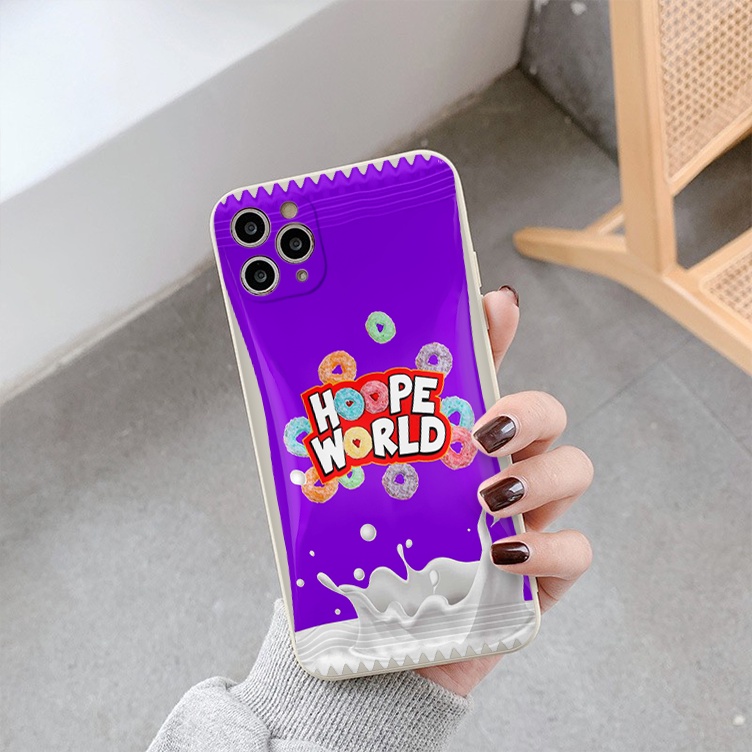 Ốp lưng iphone vỏ kẹo nền trơn kẹp Hoope world 6/6splus/7/7plus/8/8plus/x/xr/xs/11/12/13/14/pro/max/plus/promax tr446