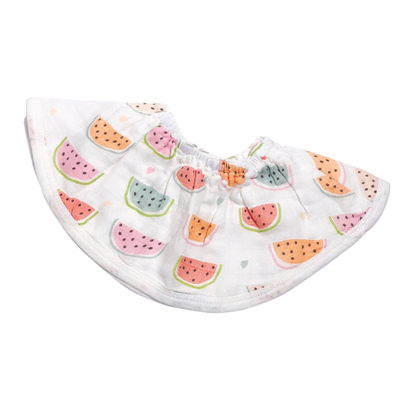 Yếm Ăn Cotton Thoáng Khí Xoay 360 Độ In Họa Tiết Hoạt Hình Dễ Thương Cho Bé