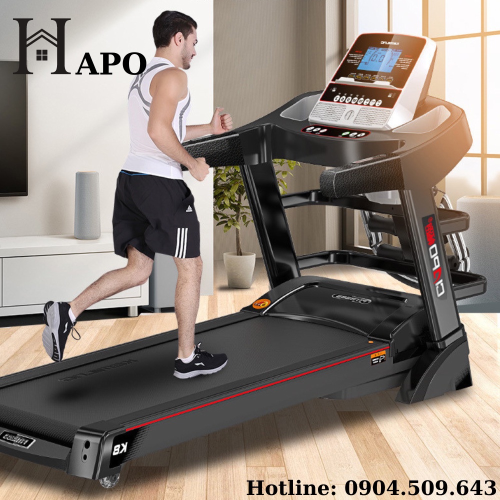 Máy Chạy Bộ Đa Năng Tại Nhà Cao Cấp CIAPO A4, Máy Chạy Bộ Gấp Gọn Tại Nhà Tốc Độ Tối Đa 16Km/h Chế Độ Nâng Dốc 15 Độ