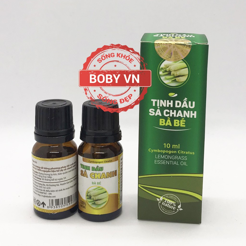Tinh dầu sả chanh Bà Bé 10ml - 100% nature
