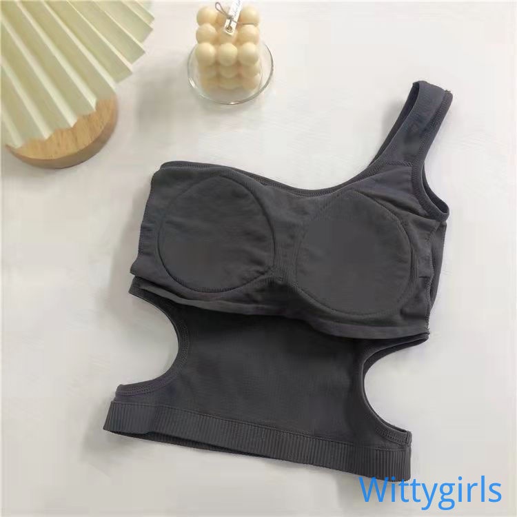Wittygirls_shop | Áo Hai Dây Ôm Dáng Thiết Kế Lệch Tà Sành Điệu