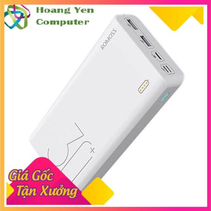 [CHÍNH HÃNG] Sạc Dự Phòng Romoss Sense 8 Plus 30000mah (QC 3.0, PD 18W, 3 Cổng Sạc Vào) - BH 1 Năm | Romoss Sense 8+