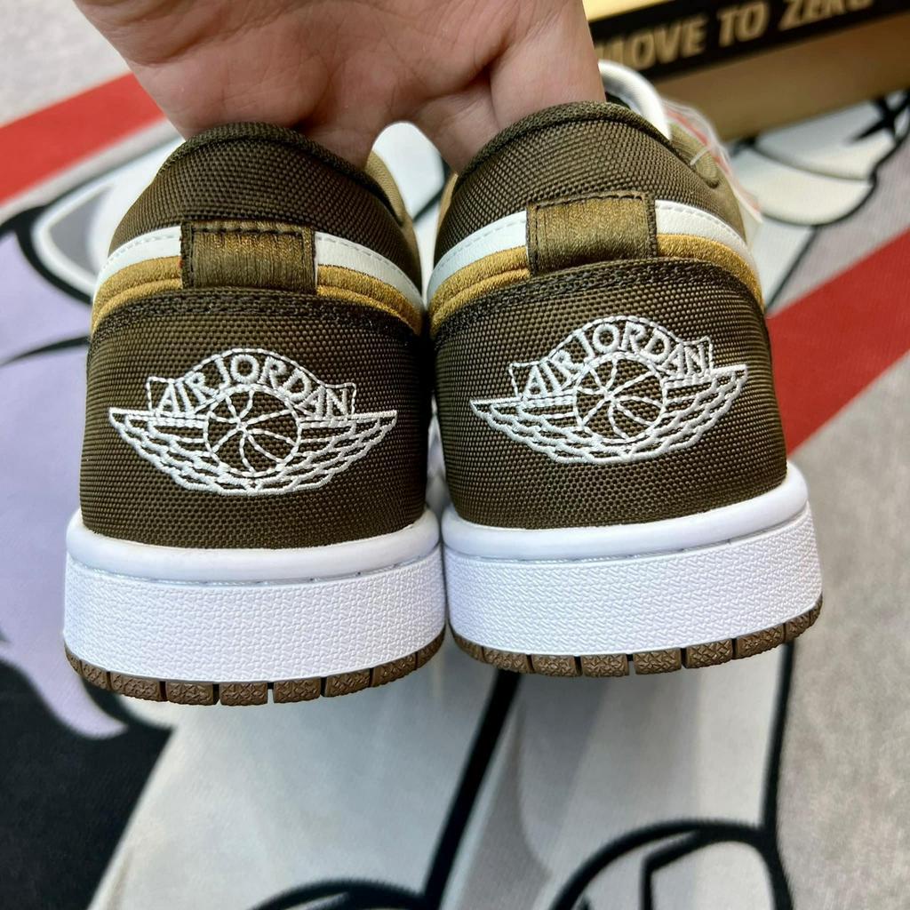 Giày sneaker cổ thấp Jordan 1 Low SE '' Light Olive Mẫu mới 2023 bản Like.au đủ size nam nữ Fullbox