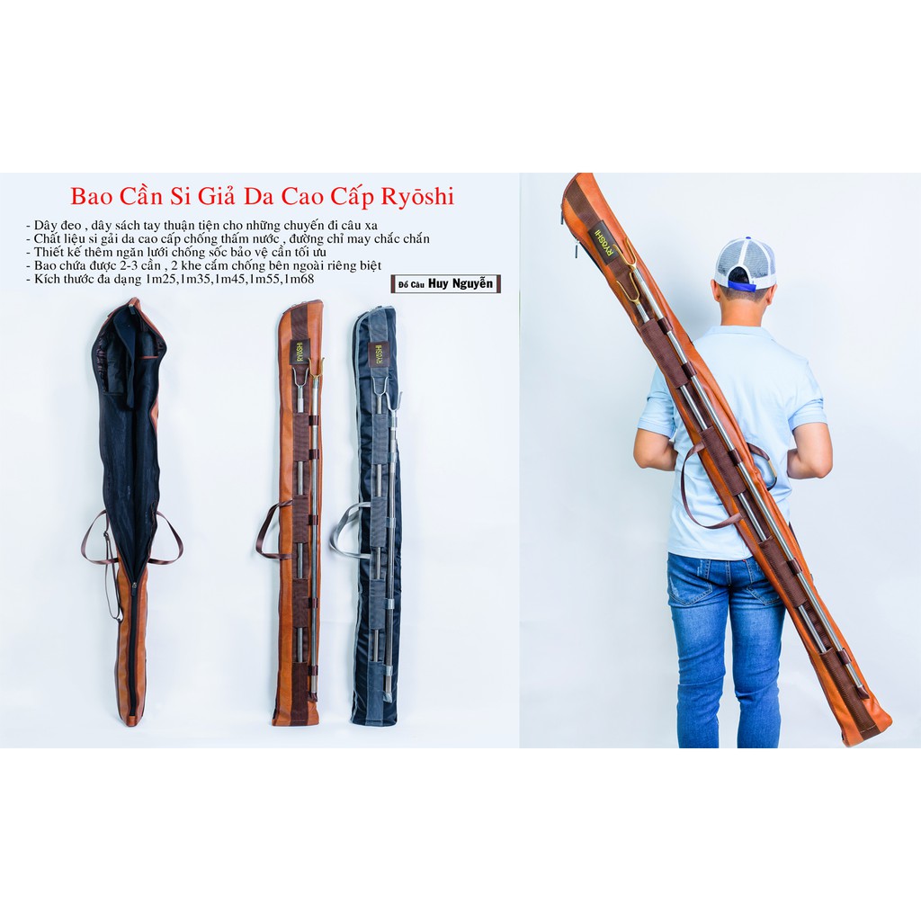Bao Cần Câu Cá PU cao cấp Ryōshi