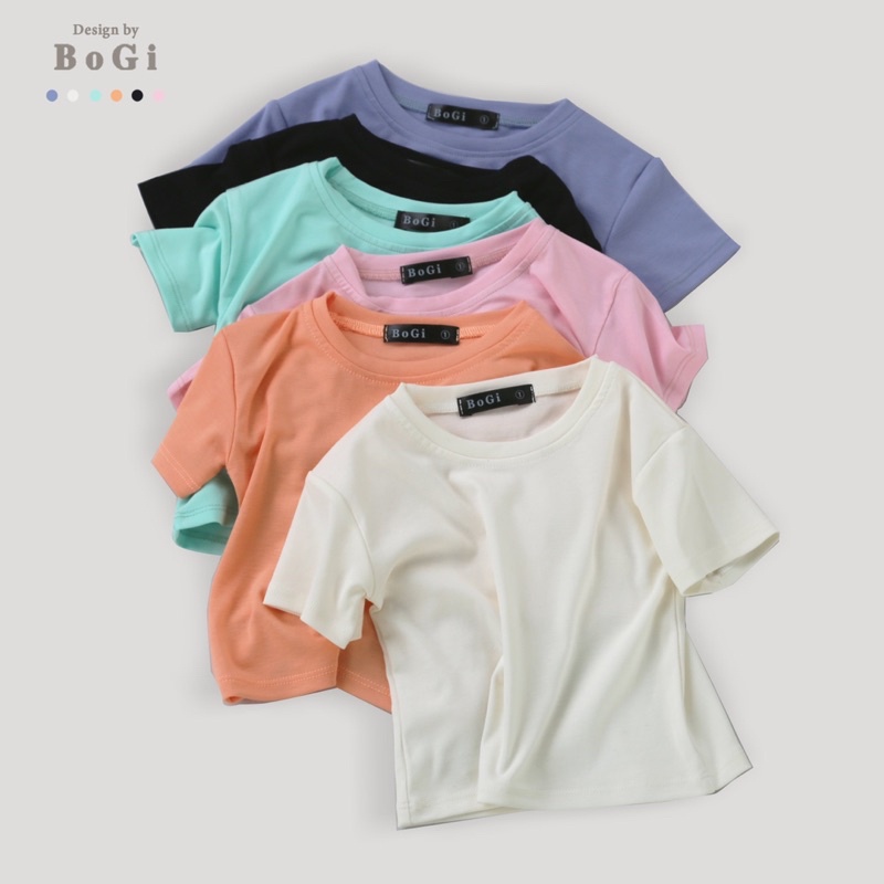 Áo thun cotton trơn cho bé trai bé gái dáng basic loại cao cấp