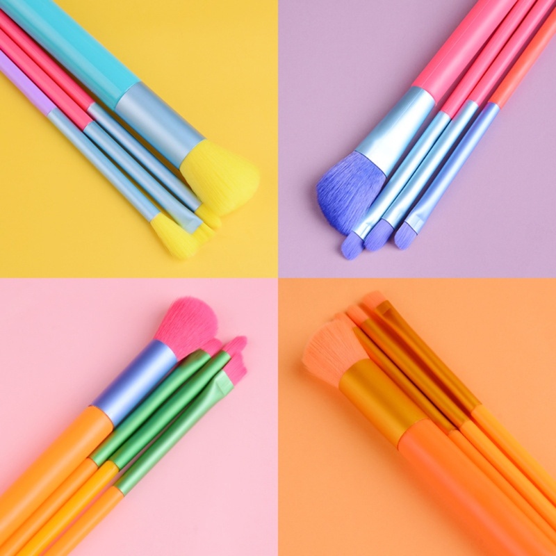 Bộ Cọ Trang Điểm Bằng Sợi Tổng Hợp Nhiều Màu Sắc