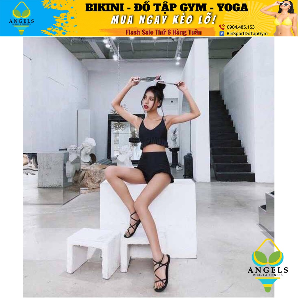 Bikini Hai Mảnh Viền Bèo nhiều màu BHV011 | BigBuy360 - bigbuy360.vn