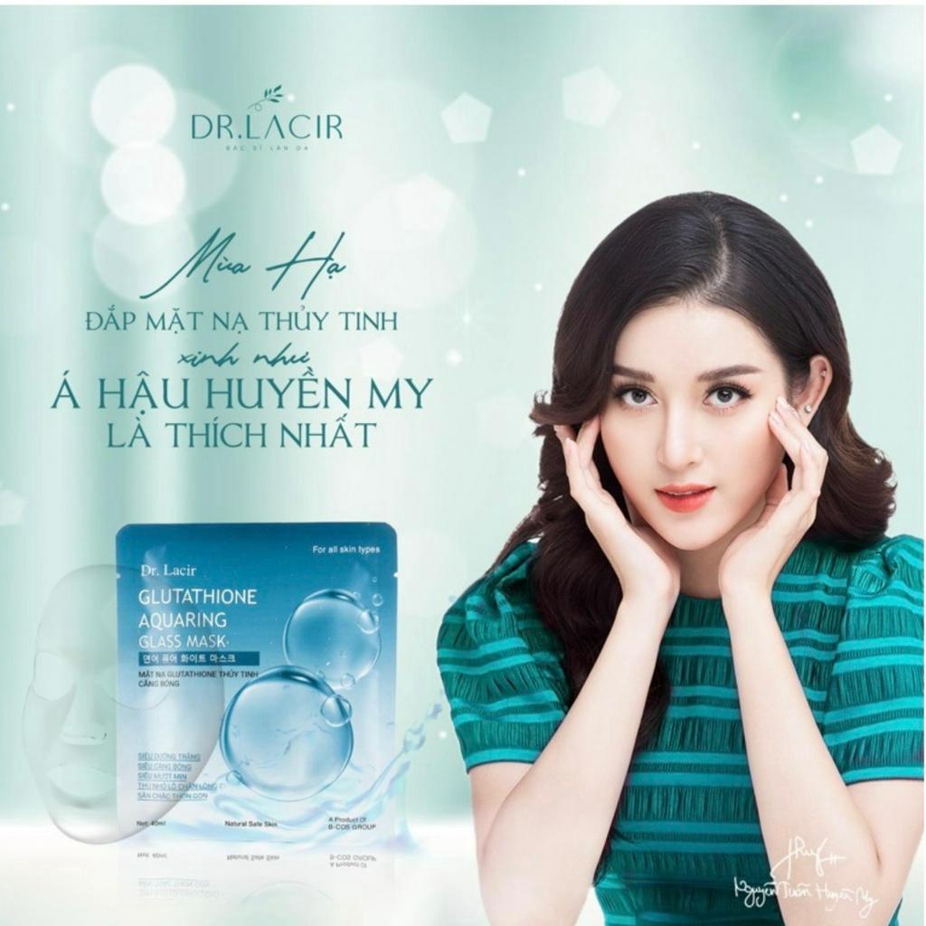 Mặt nạ thủy tinh Dr Lacir mặt nạ glutathione chính hãng giúp trắng da, ngừa lão hóa, giảm thâm nám, hộp 6 miếng