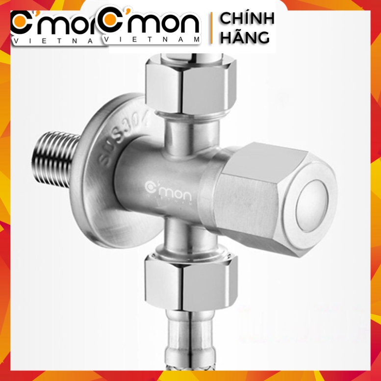 Van khóa T giảm áp lực nước 2 đầu ra C'mon VK-02_T