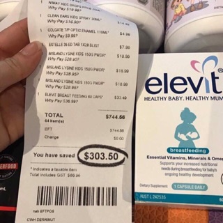 Vitamin tông hợp cho bà bầu Elevit