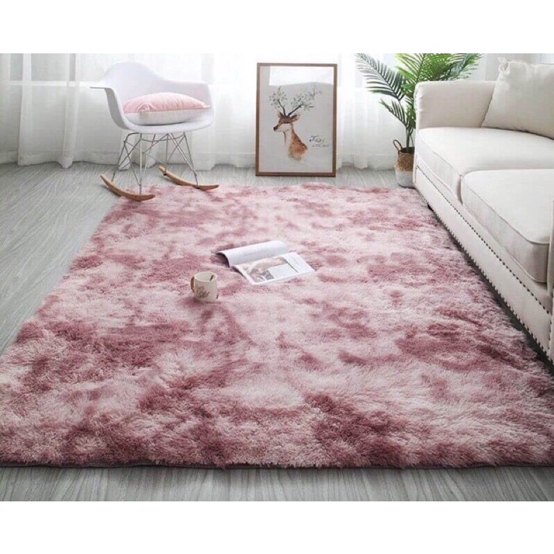Thảm lông trải sàn - Thảm lông loang mềm, mịn cao cấp