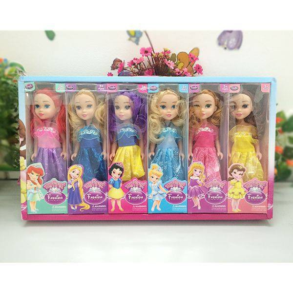 Bộ 6 búp bê công chúa Disney 25cm - set 6 búp bê hoạt hình cho bé